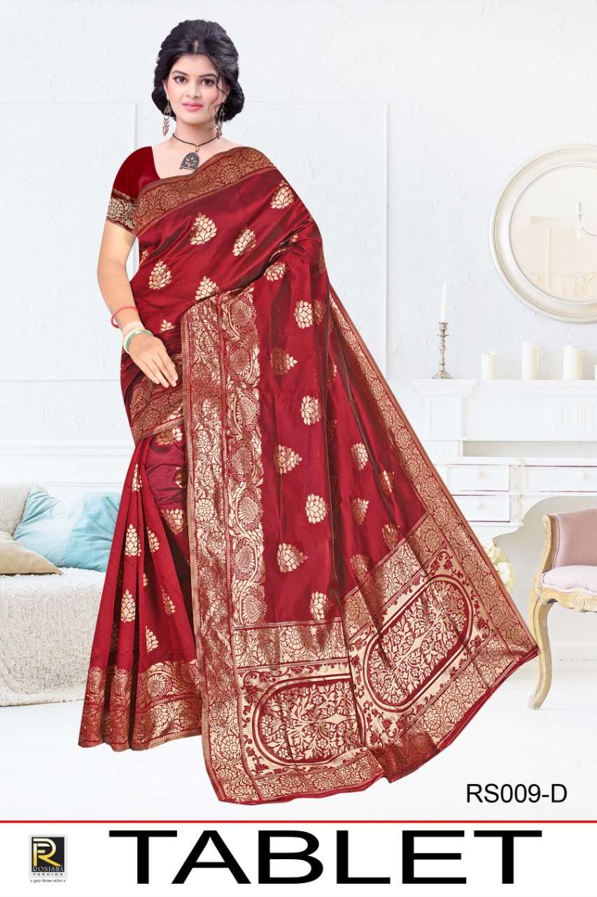 Ranjna Saree Tablet Fancy Kasual Wear Silk Saree Collection