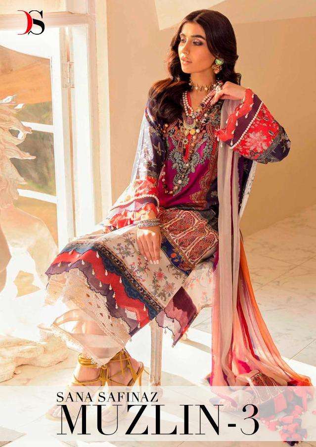 Sana Safinaz Muzlin Vol 3 By Deepsy Cotton Pakistani Suits