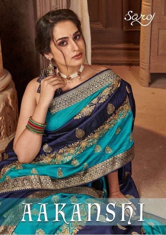 Saroj Aakanshi Vichitra Silk Designer Sarees