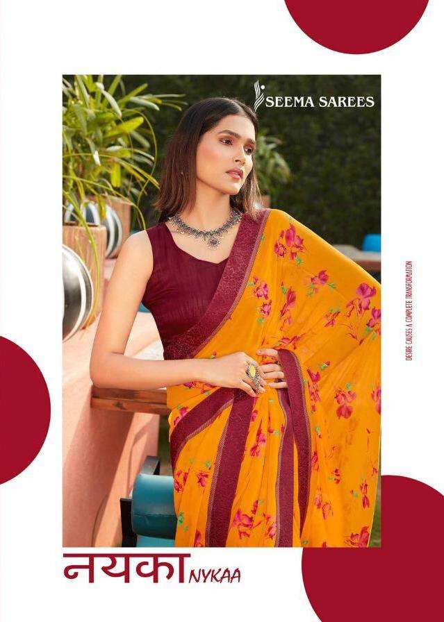 Seema Nykaa Weightless Printed Sarees