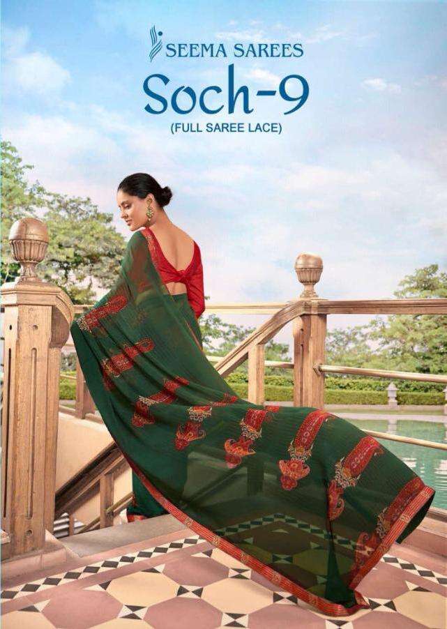 Soch Vol 9 By Seema Sarees 60 Gram Georgette Printed Saree