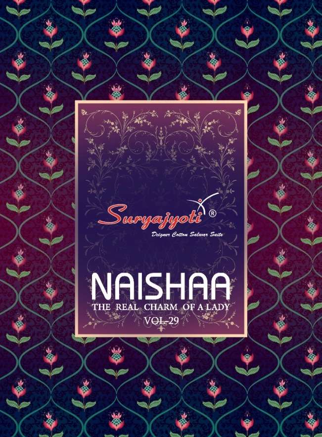 Suryajyoti Naishaa Vol 29 Satin Cotton Salwar Suits