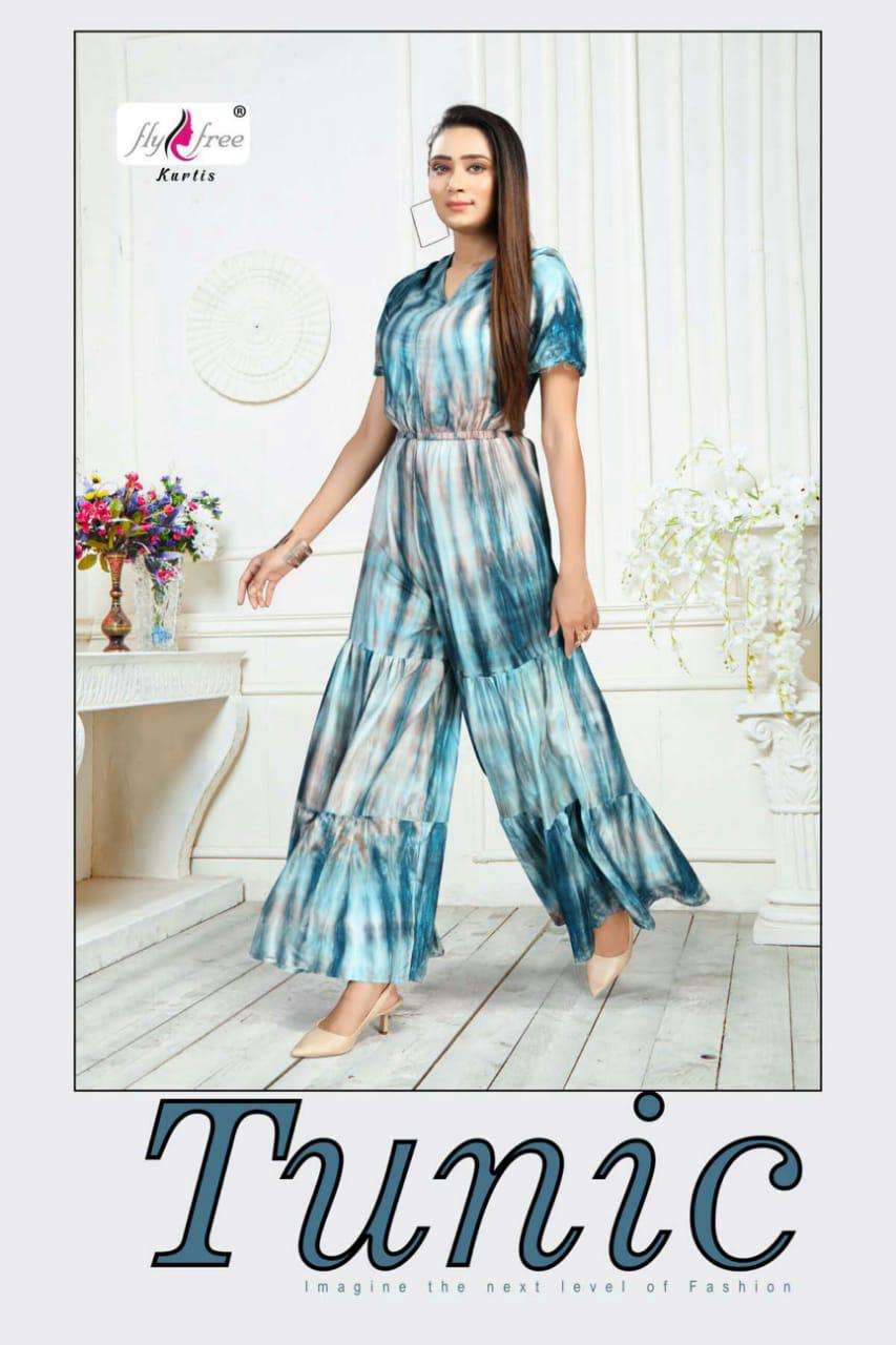 Tunic By Fly Free Heavy Rayon Jump Sit Catalog Collection Wholesaler Lowest Best Price In Ahmedabad Surat Chennai India Uk Usa Malaysia Singapore Canada Australia Mauritius