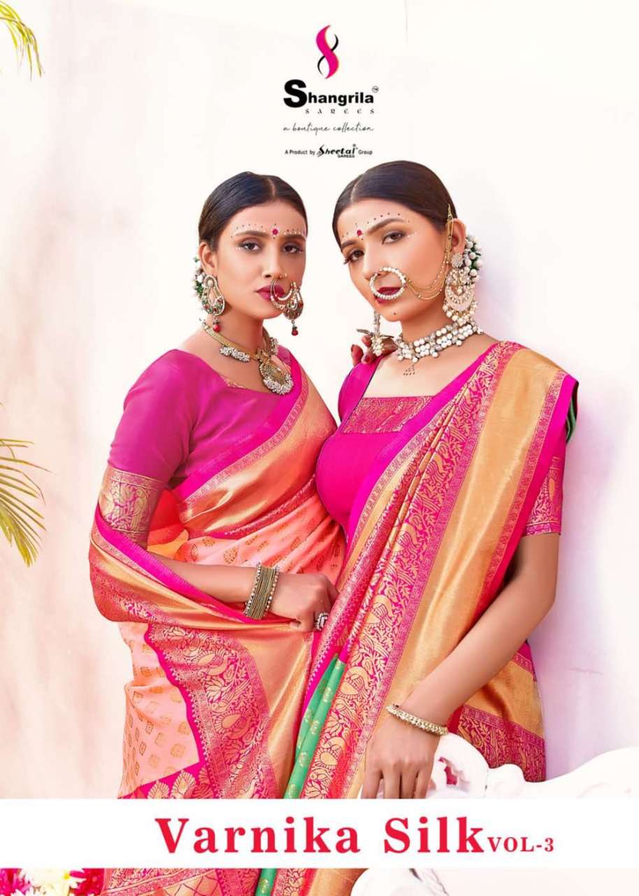 Varnika Silk Vol 3 By Shangrila Silk Designer Fancy Sarees