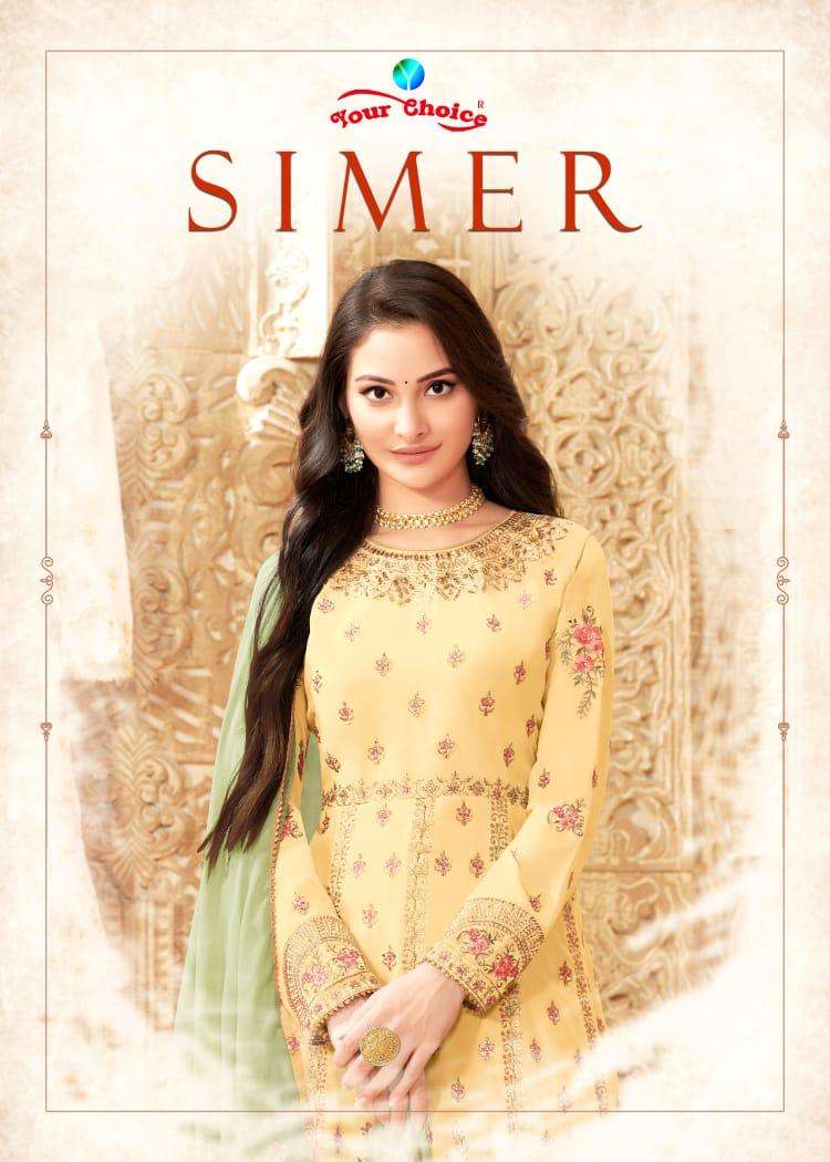 Your Choice Simer Georgette Peplon Suits Wholesaler