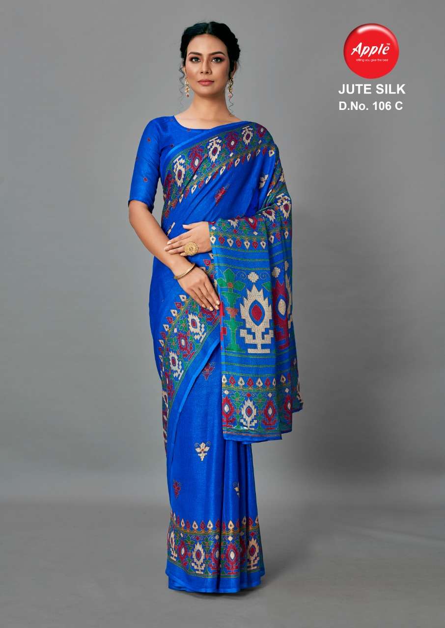 Apple Sarees Jute Silk Vol 6 Authorized Dealer In Surat