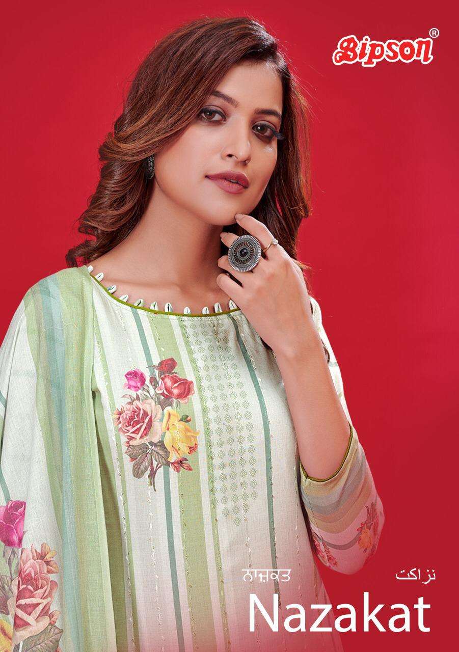 Bipson Nazakat Vol 3 Cotton Lawn Designer Salwar Kameez