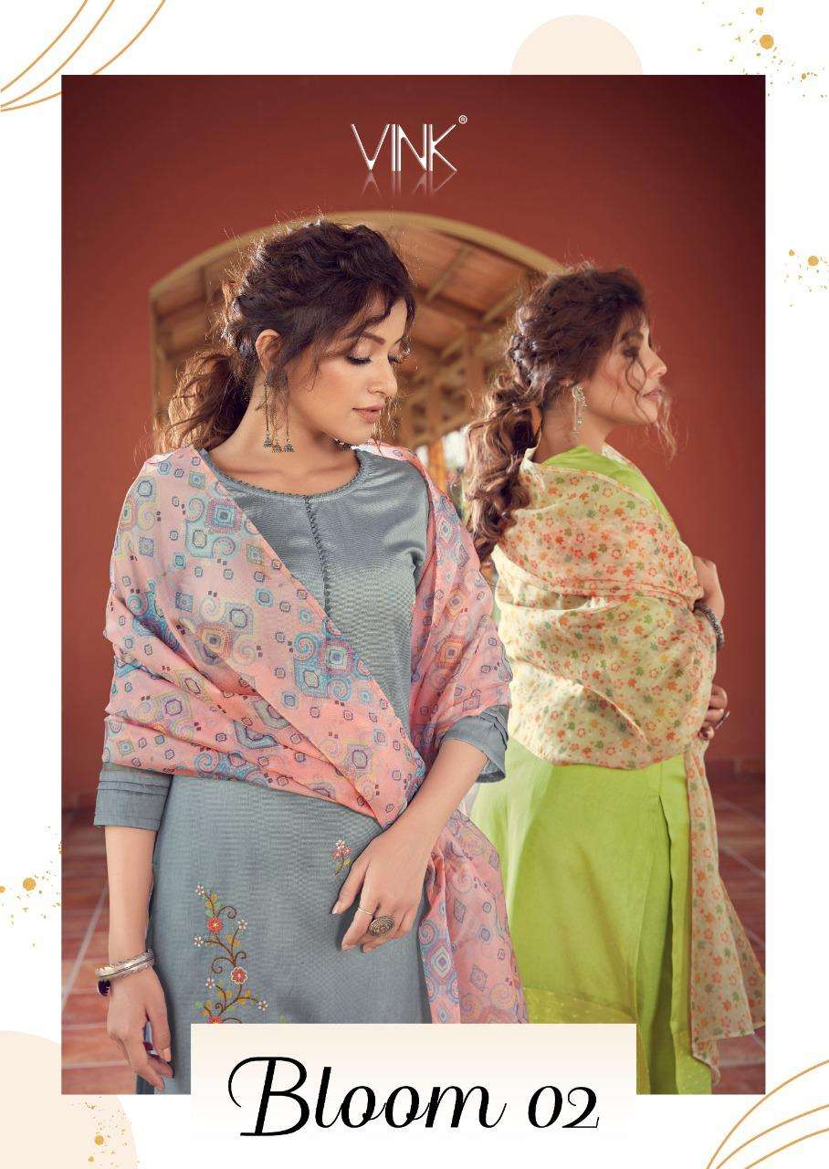 Bloom Vol 2 By Vink Readymade Fancy Suits Supplier