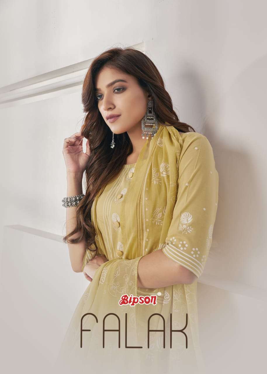 Falak By Bipson Cotton Lawn Casual Dress Materials