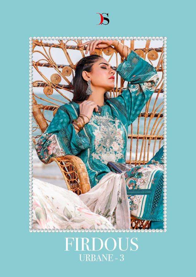 Firdous Urbane Vol 3 By Deepsy Cotton Pakistani Fancy Suits