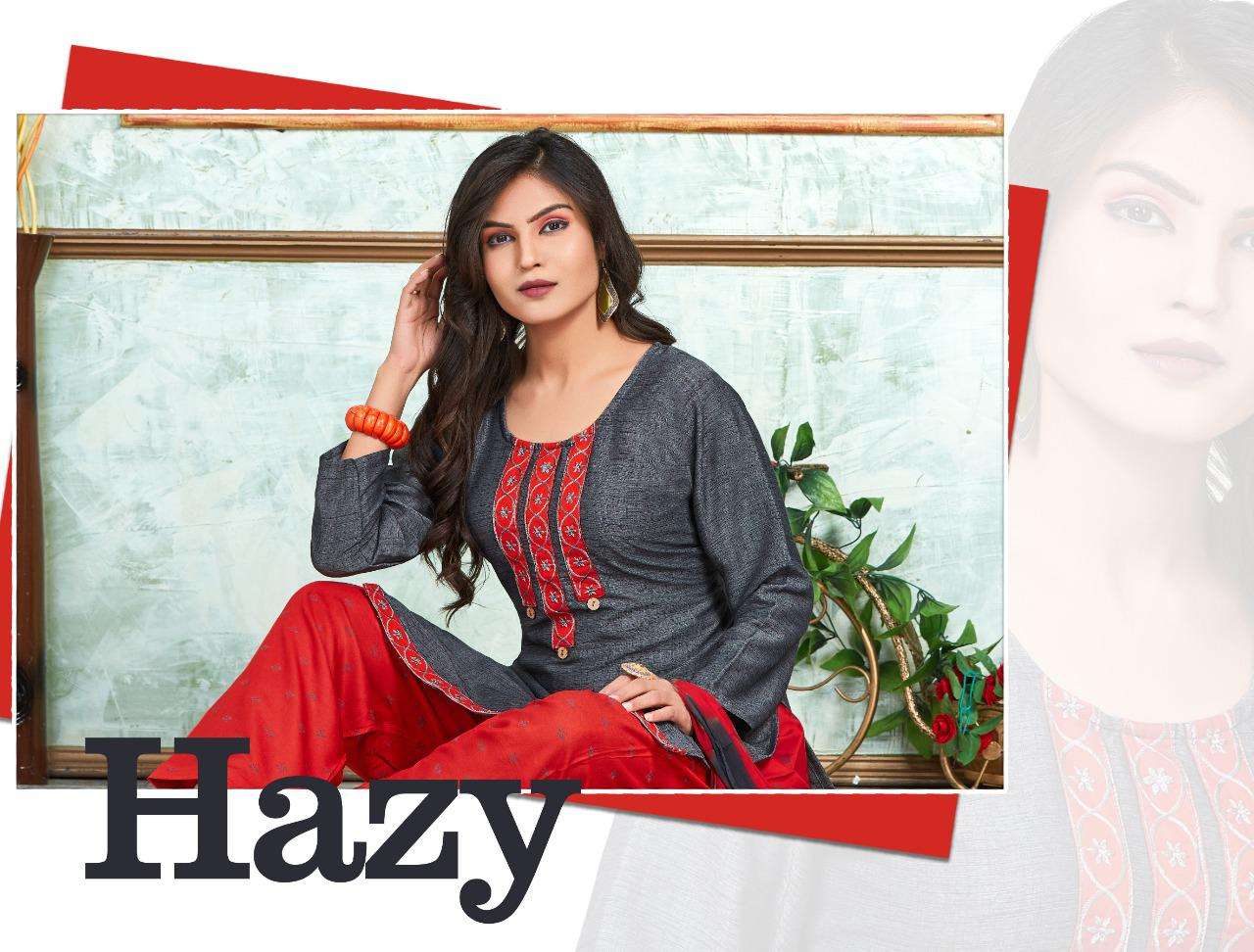 Hazy By Trendy Heavy Rayon Readymade Syit Catalog