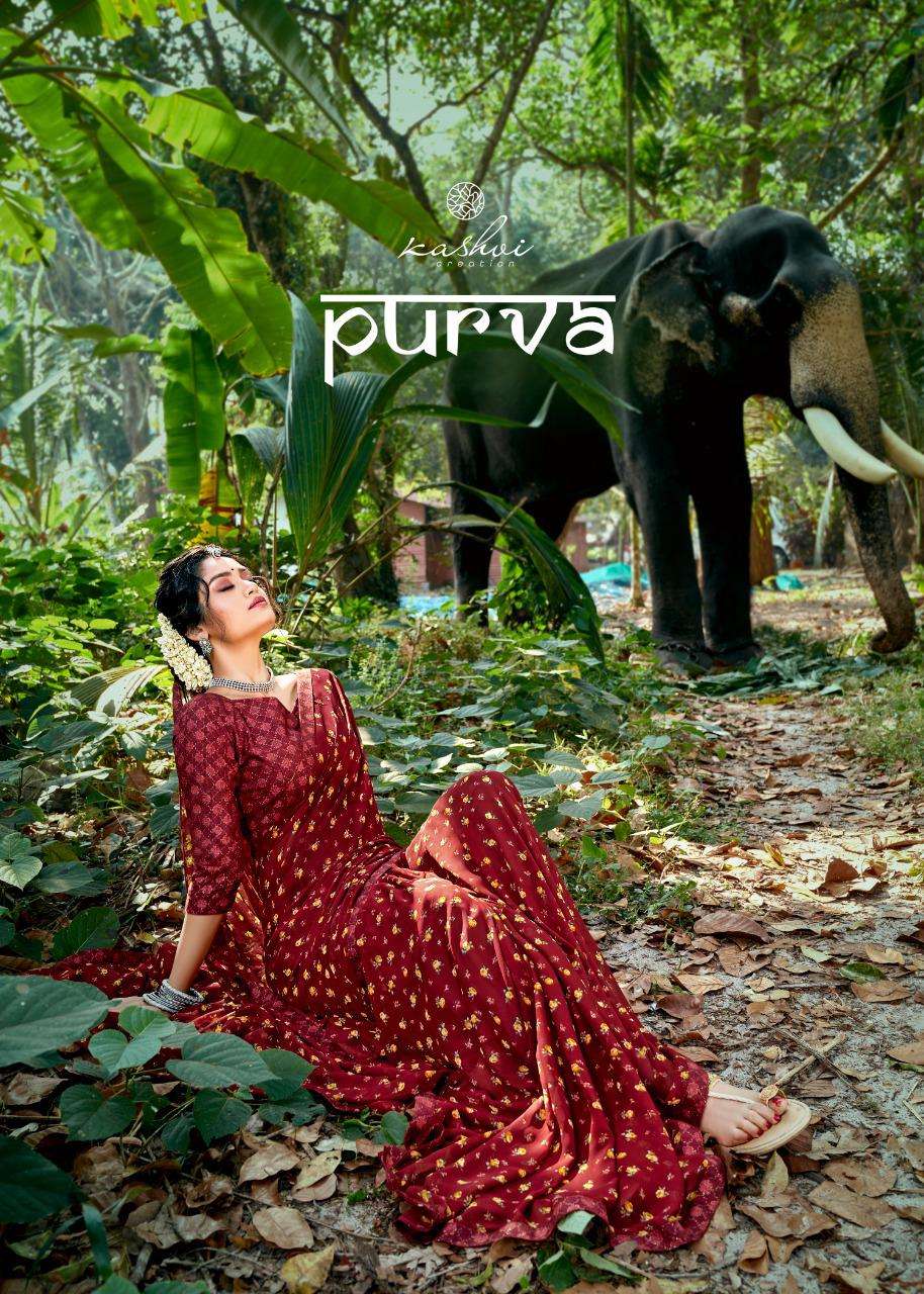 Kashvi Purva Weightless Printed Designer Saree