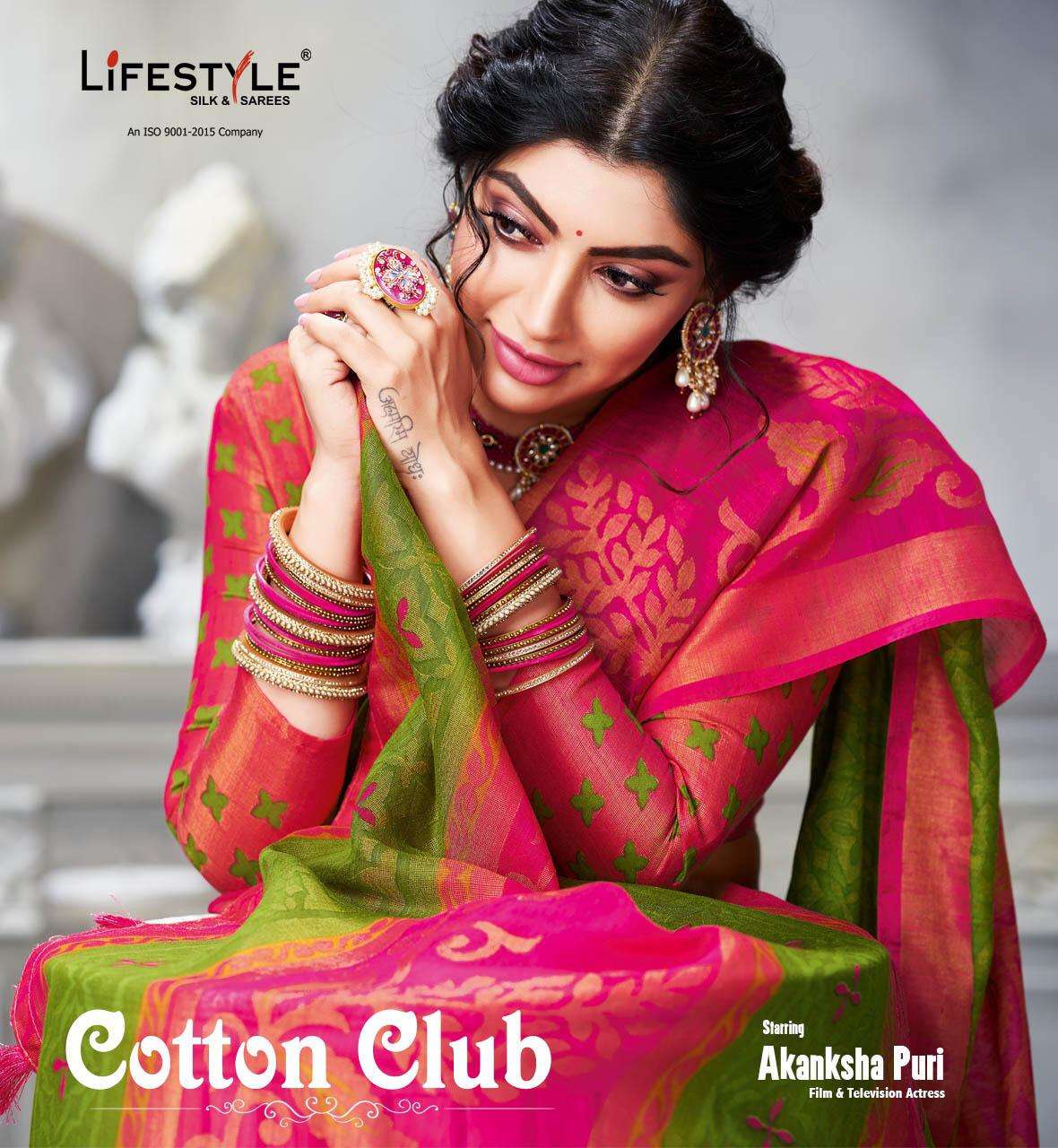 Lifestyle Cotton Club Cotton Brasso Fancy Saree