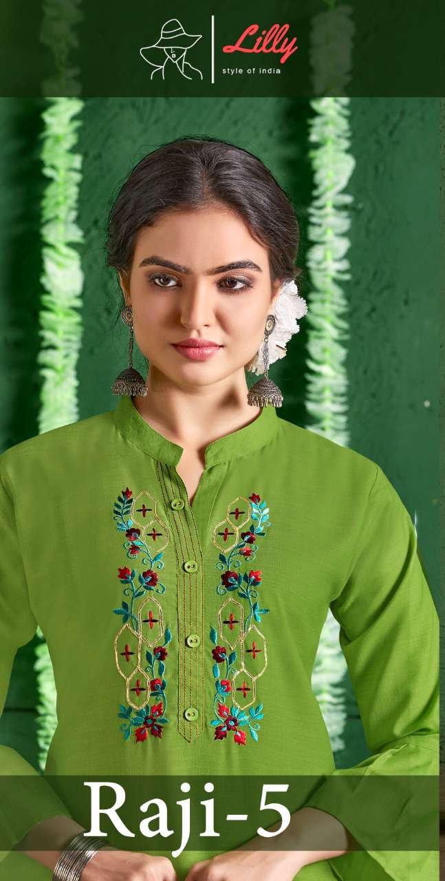 Lilly Present Raji Vol 5 Cotton Kurti With Pant Supplier