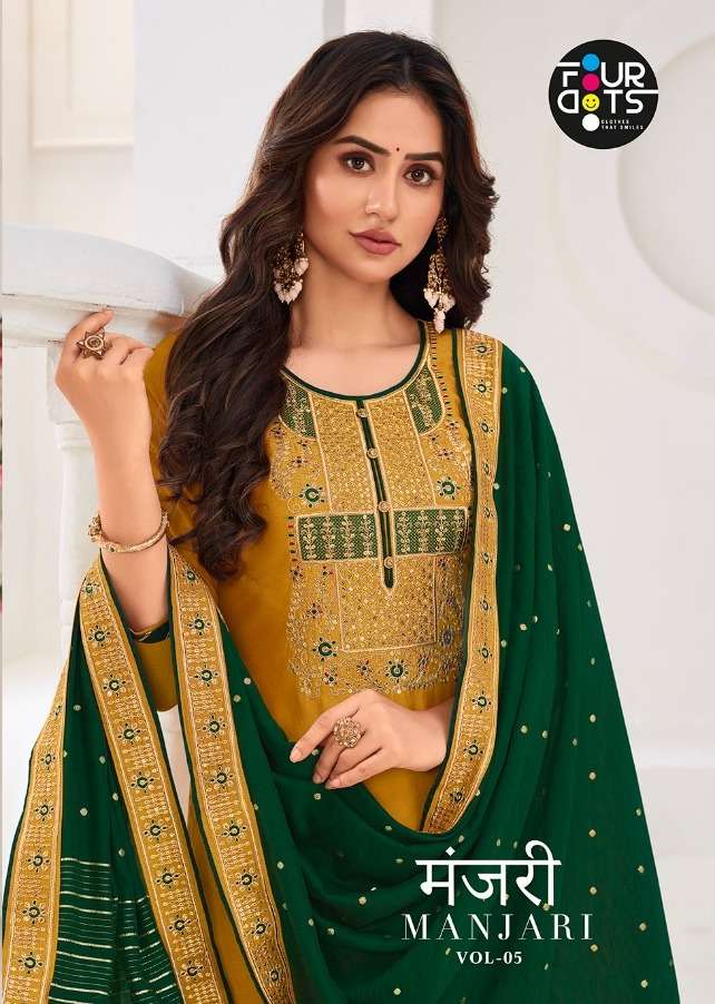 Manjari Vol 5 By Fourdots Silk Designer Fancy Dresses