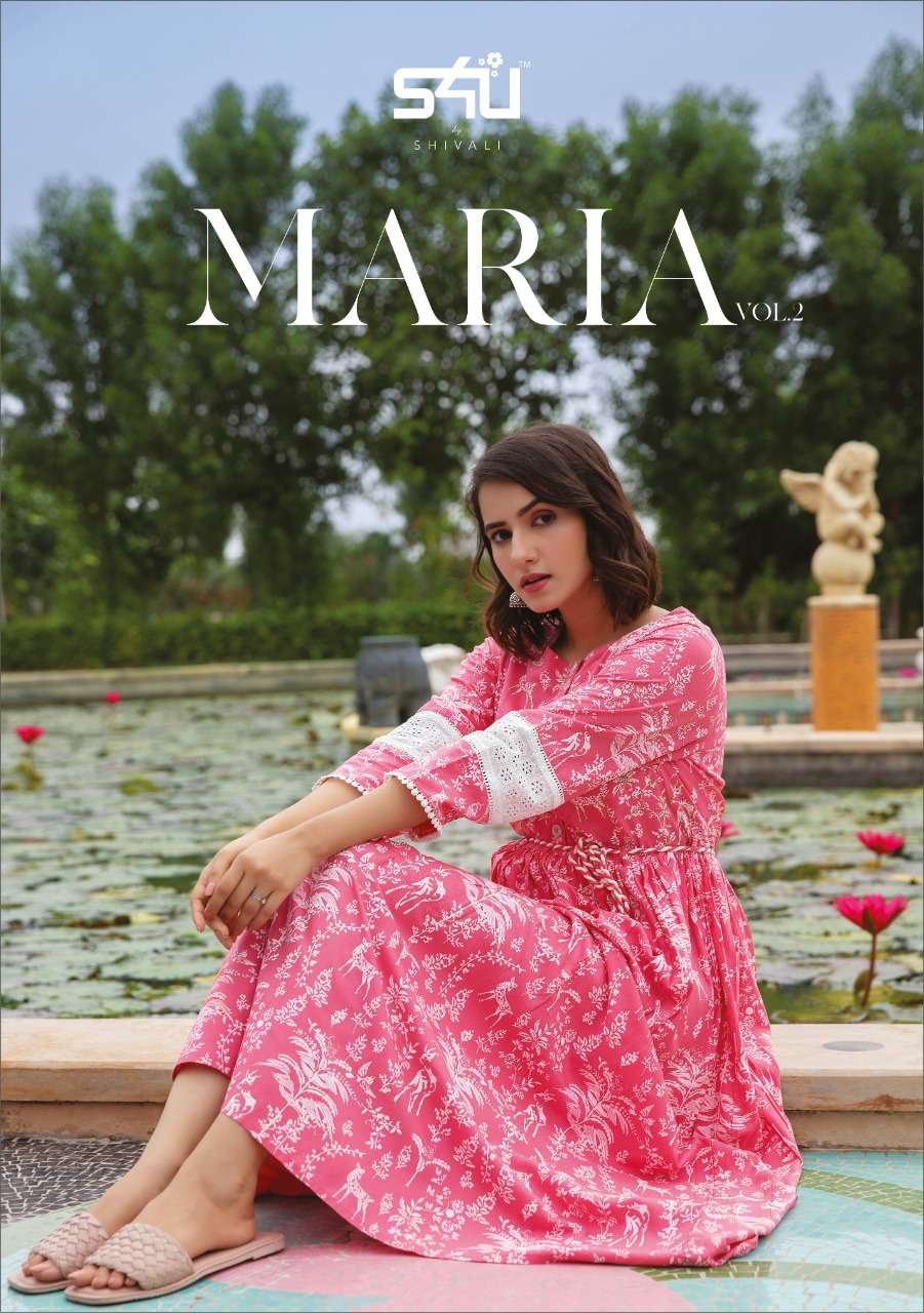 Maria Vol 2 By S4u Rayon Long Midi Gown Supplier