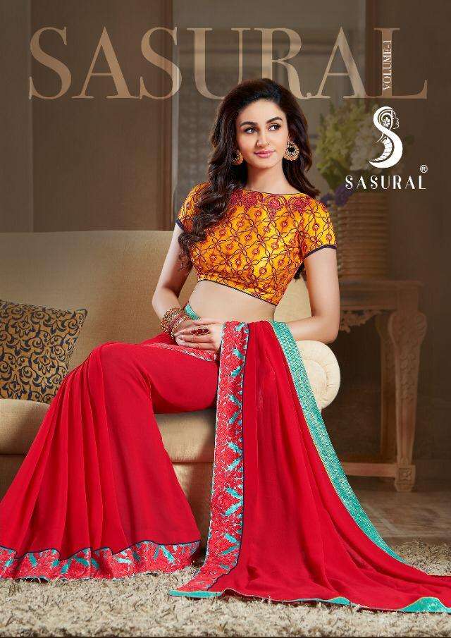 Mintorsi Sasural Ethnic Wear Fancy Georgette Sarees