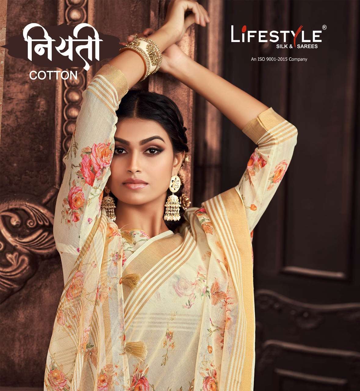 Niyati Cotton By Lifestyle Printed Cotton Saree