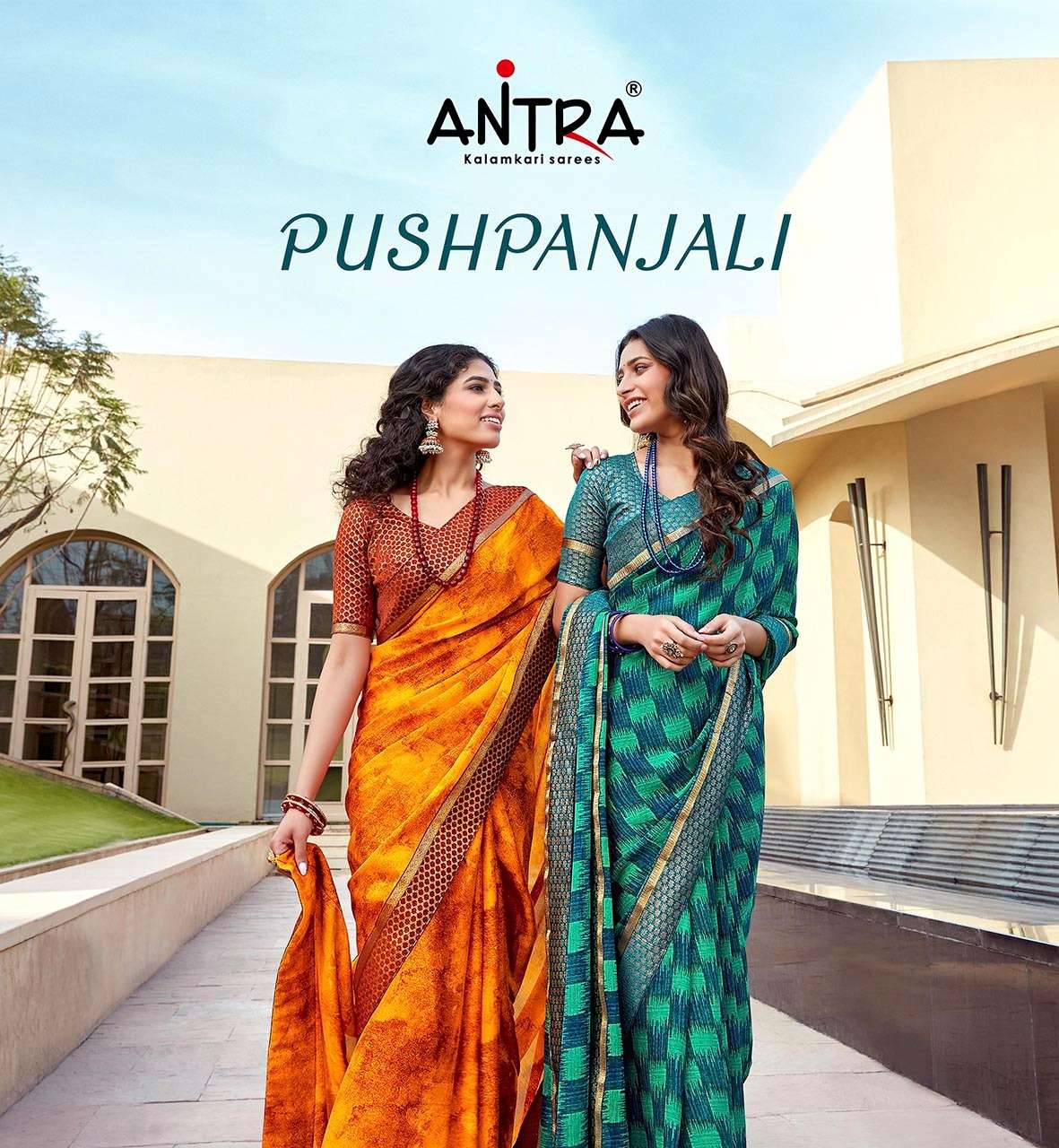 Pushpanjali By Antra Chinise Chiffon Printed Saree