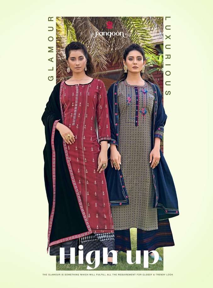 Rangoon High Up Cotton Readymade Suits Wholesaler