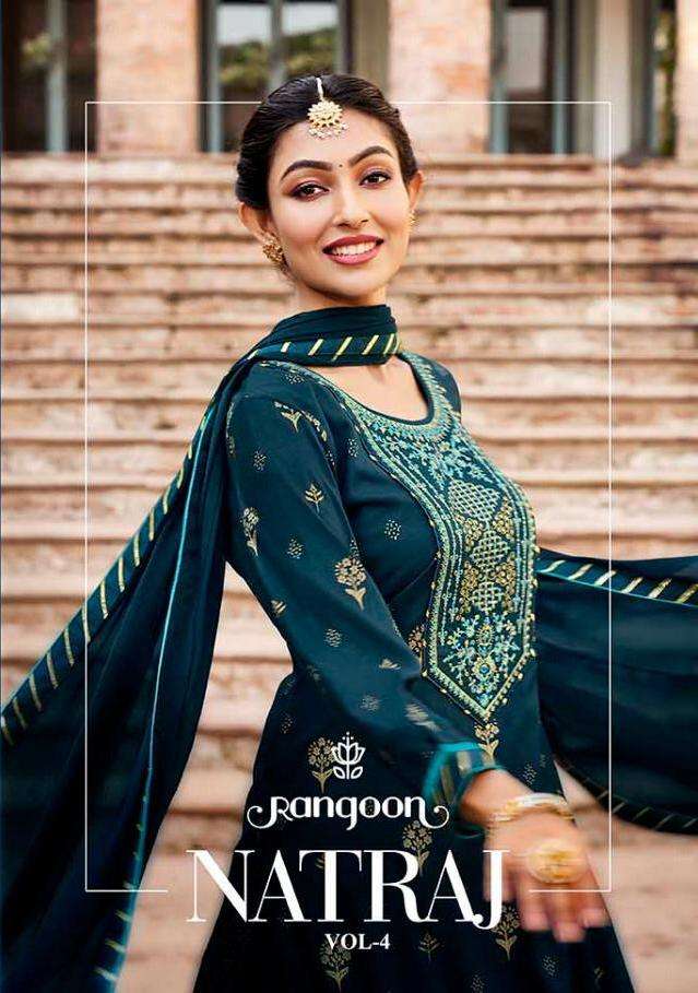 Rangoon Natraj Vol 4 Rayon Work Readymade Fancy Suits