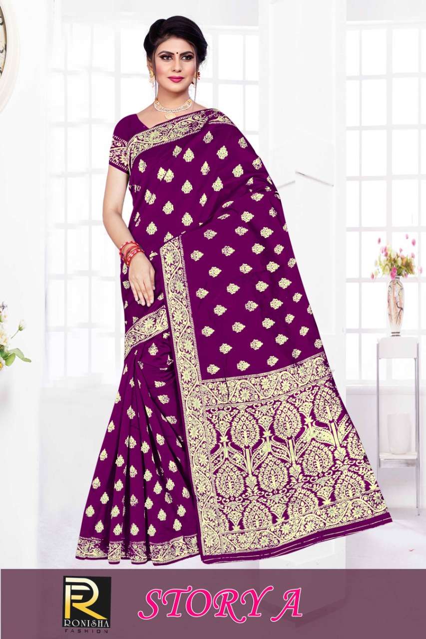 Ranjna Saree Story Fancy Casual Wear Silk Saree Latest Collection