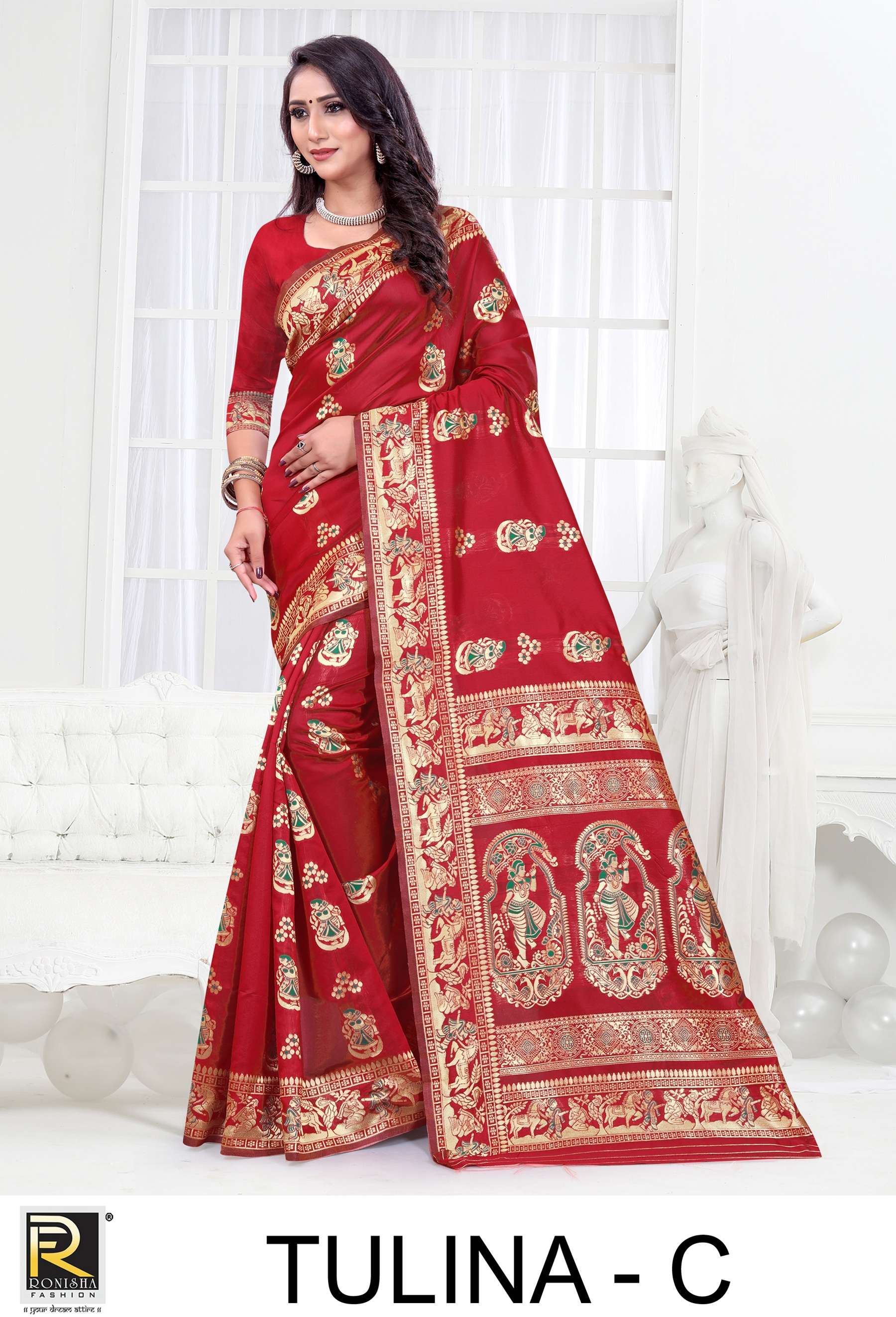 Ranjna Saree Tulina Fancy Casual Wear Silk Saree Collection Online Wholesale