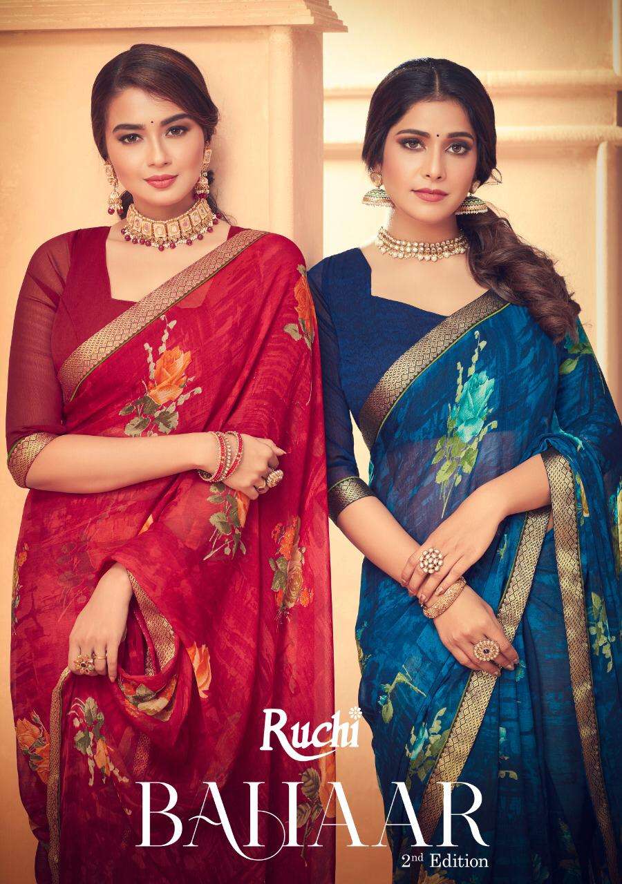 Ruchi Bahaar 2nd Edition Chiffon Designer Printed Saree