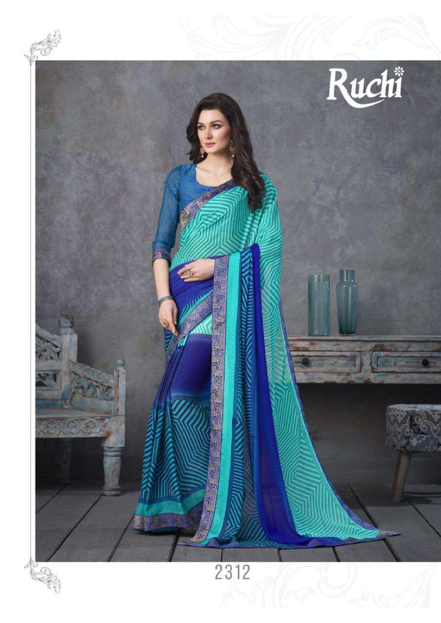 Ruchi Simba Hits Vol 1 Georgette Printed Ladies Saree