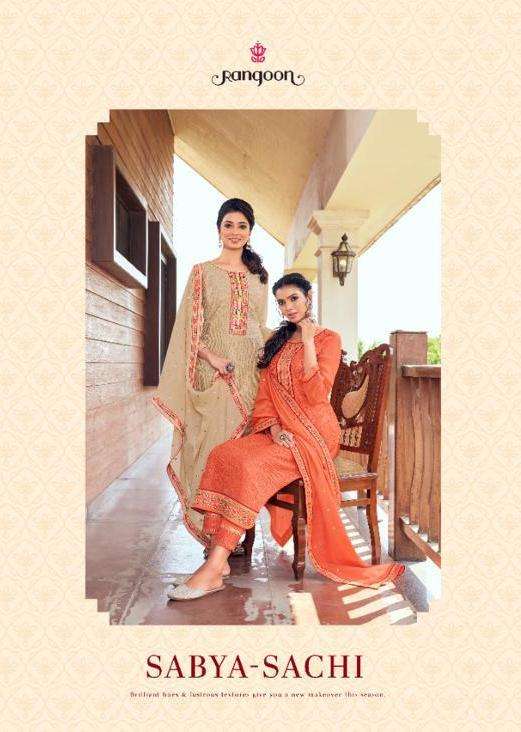 Sabya Sachi By Rangoon Lucknowi Work Readymade Suits