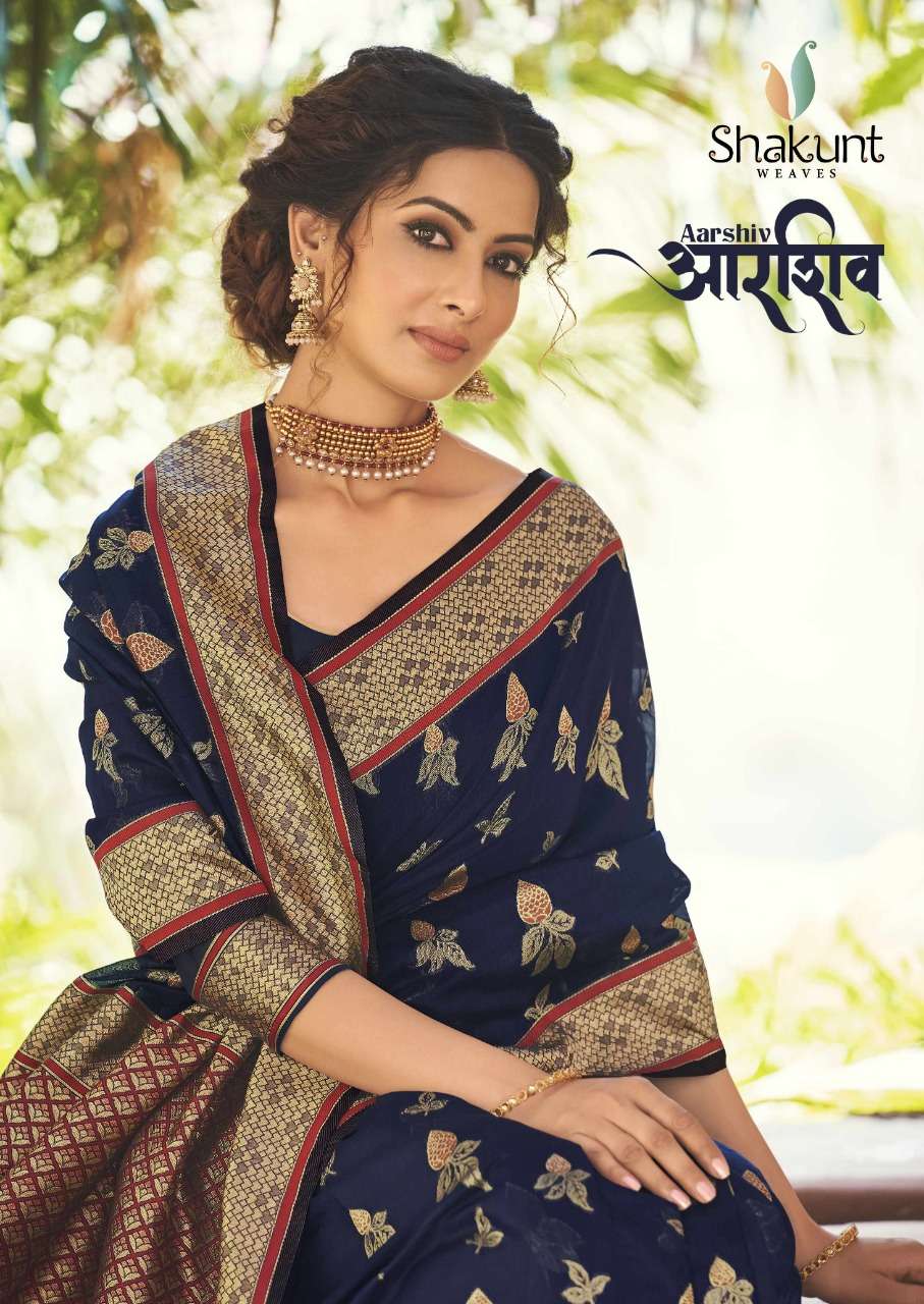 Shakunt Aarshiv Cotton Weaving Designer Sarees