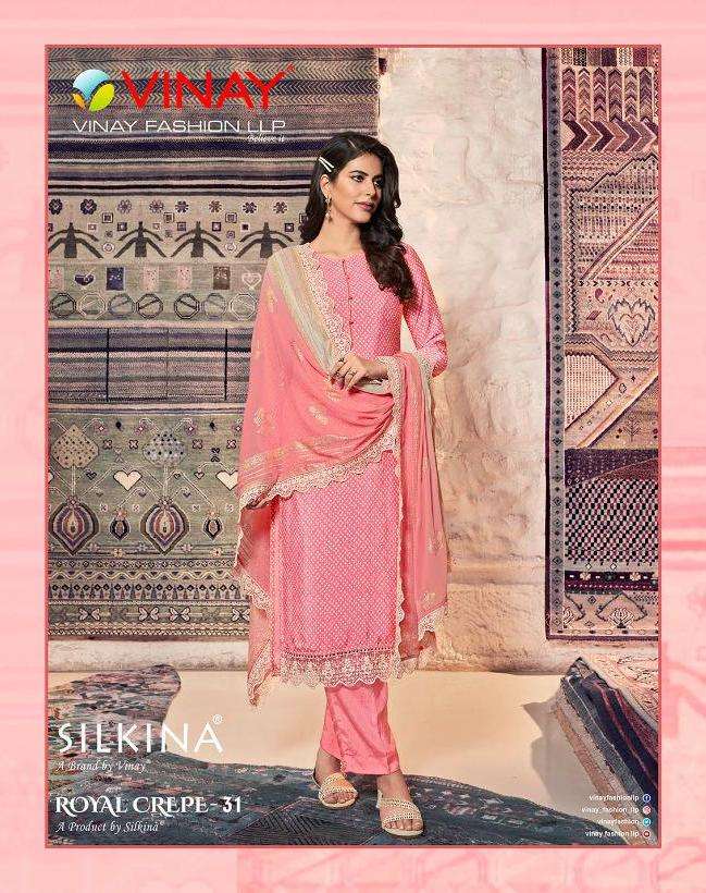 Silkina Royal Crape Vol 31 By Vinay Classy Fancy Dresses