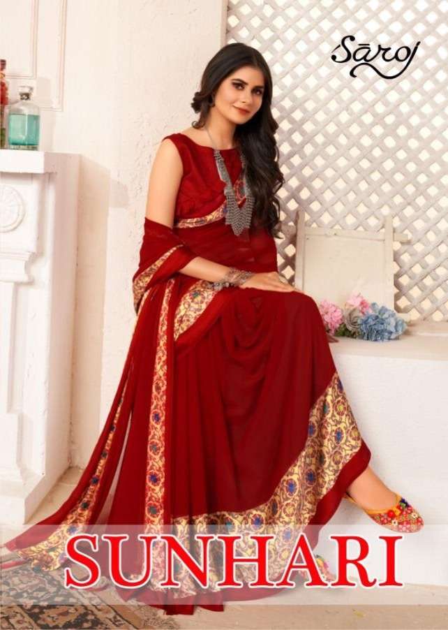 Sunhari By Saroj 60 Gram Georgette Saree Wholesaler