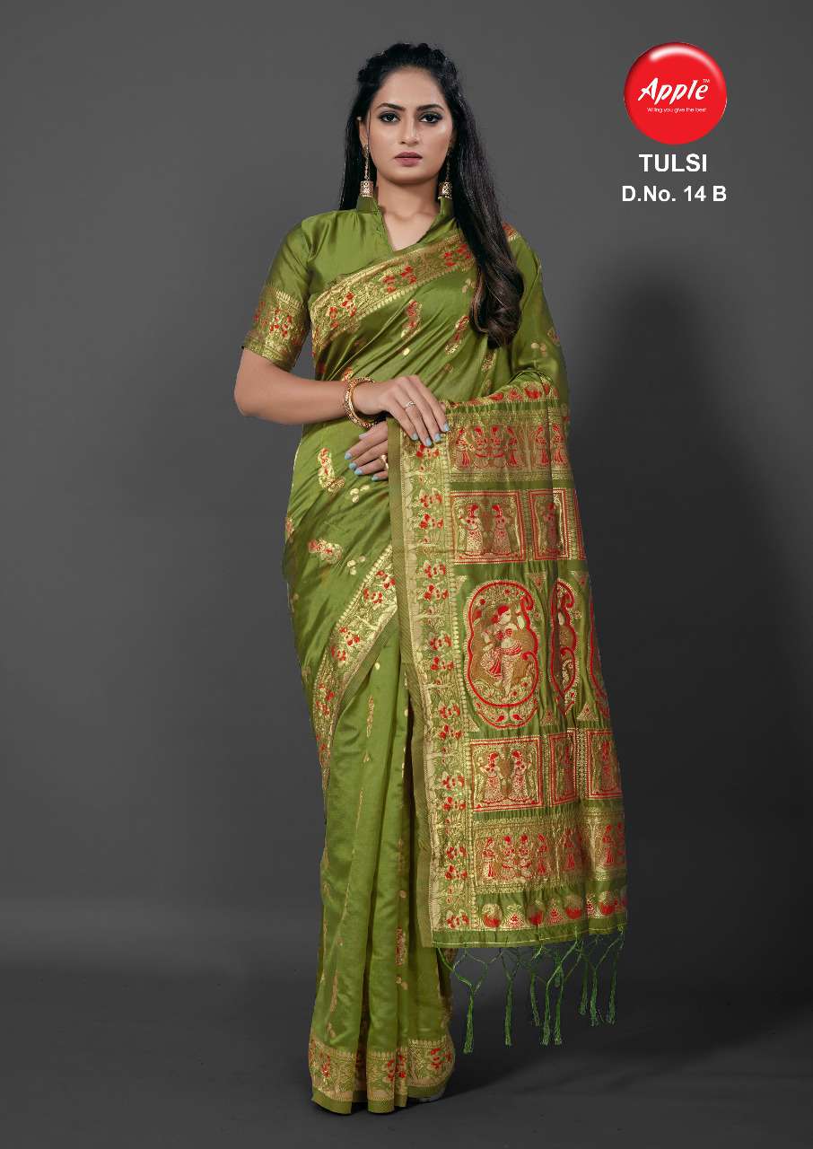 Tulsi Vol 14 By Apple Cotton Silk Casual Saree