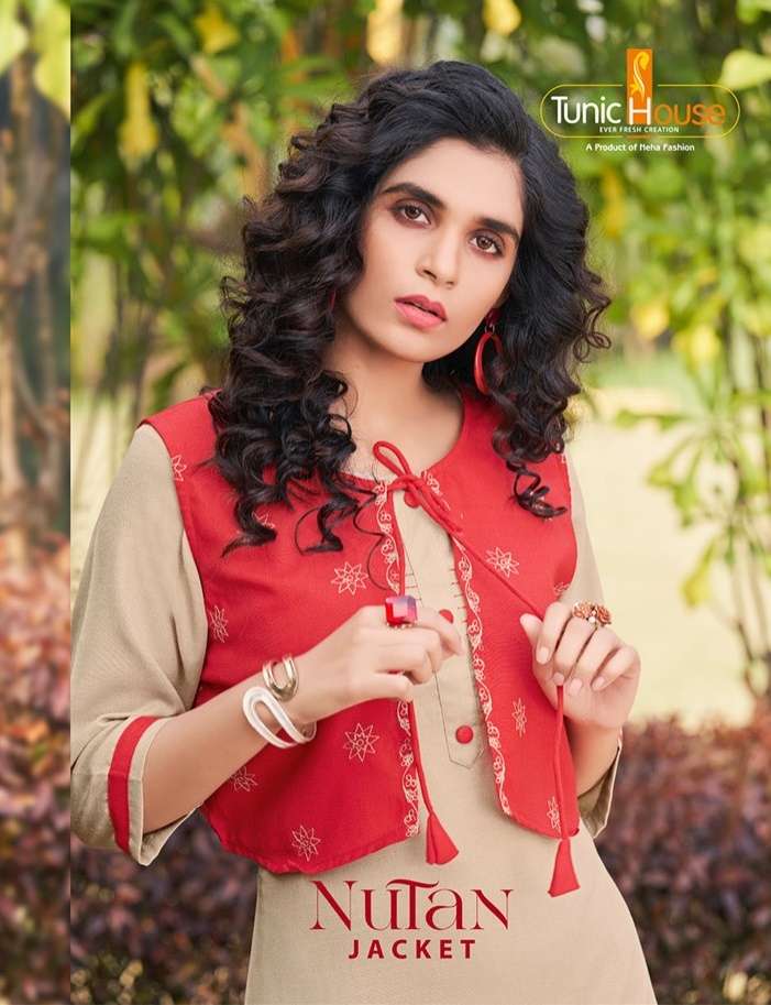 Tunic House - Nutan Jacket Designer Kurti Collection