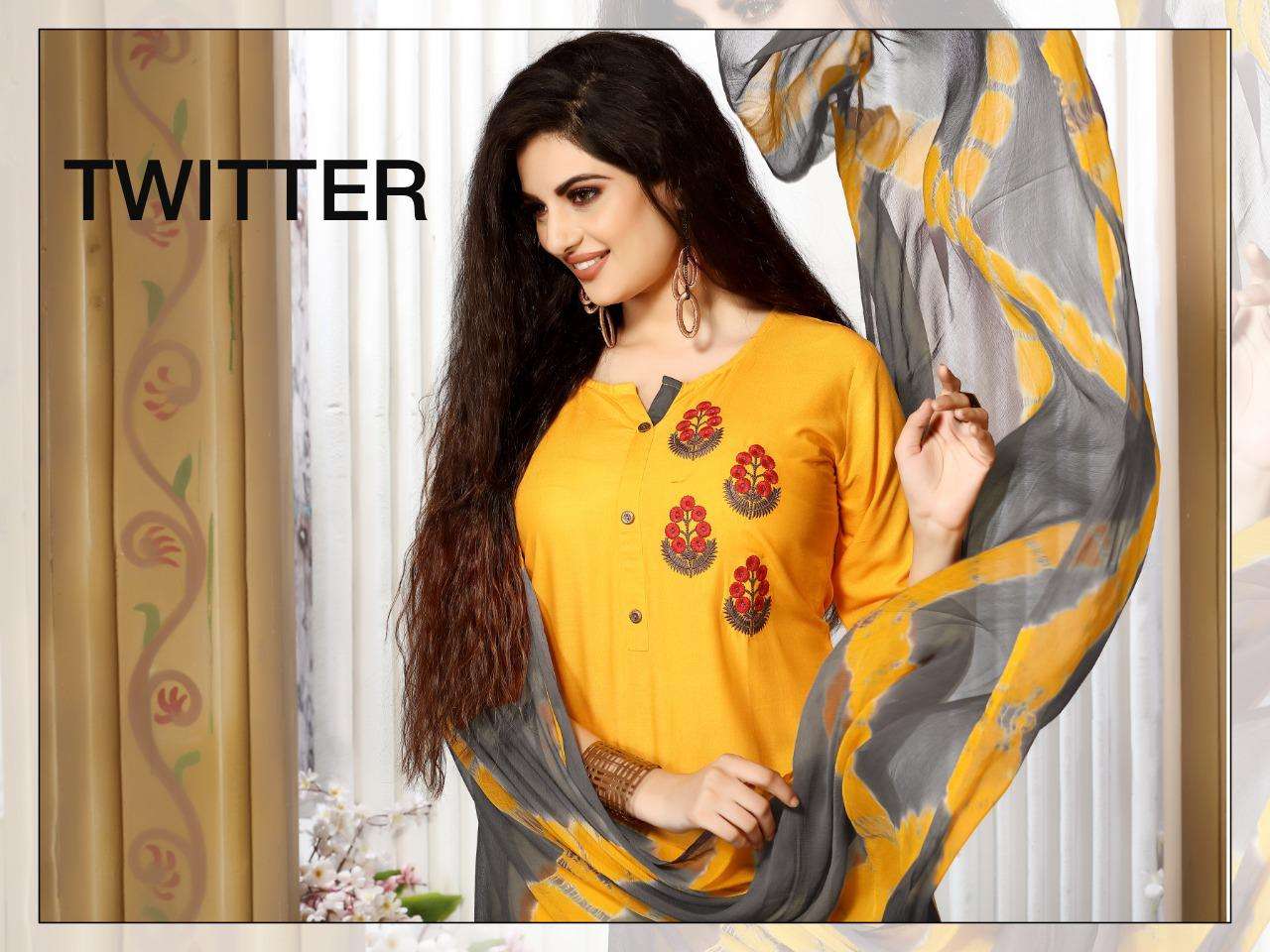 Twitter By Manjeera Heavy Rayon Readymade Suit Catalog Collection Wholesaler Lowest Best Price In Ahmedabad Surat Chennai India Uk Usa Malaysia Singapore Canada Australia Mauritius