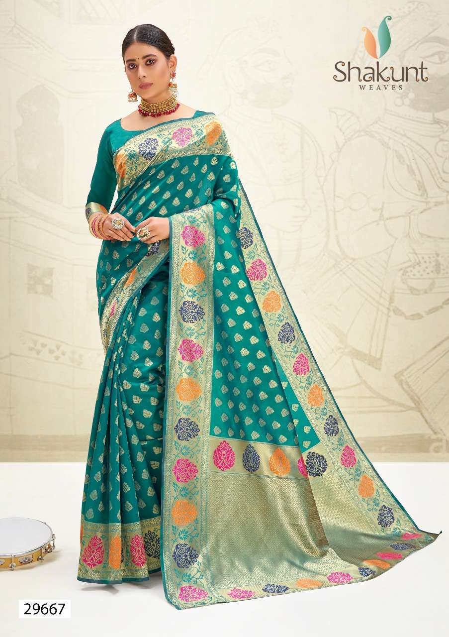 Vishwamitri By Shakunt Art Silk Classy Look Fancy Saree