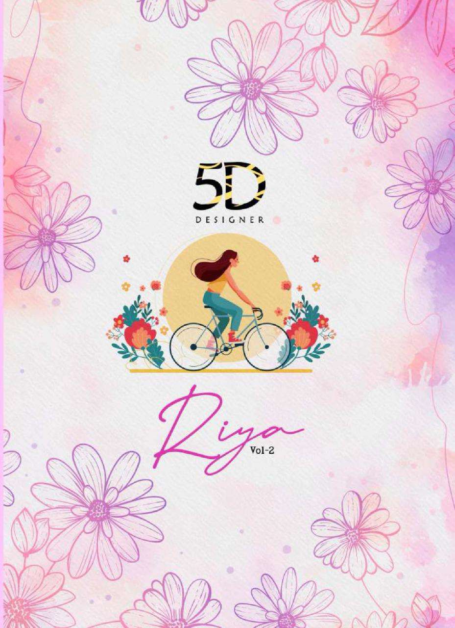 5d Riya Vol 2 Chiffon Jacquard Casual Wear Sarees