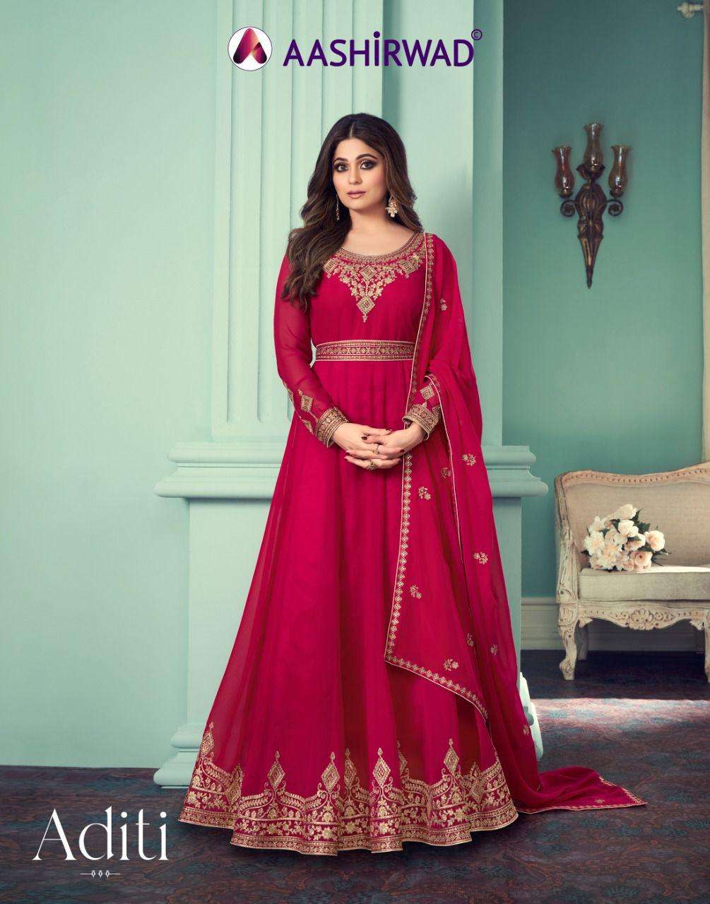 Aashirwad Aditi Georgette Wedding Fancy Suits