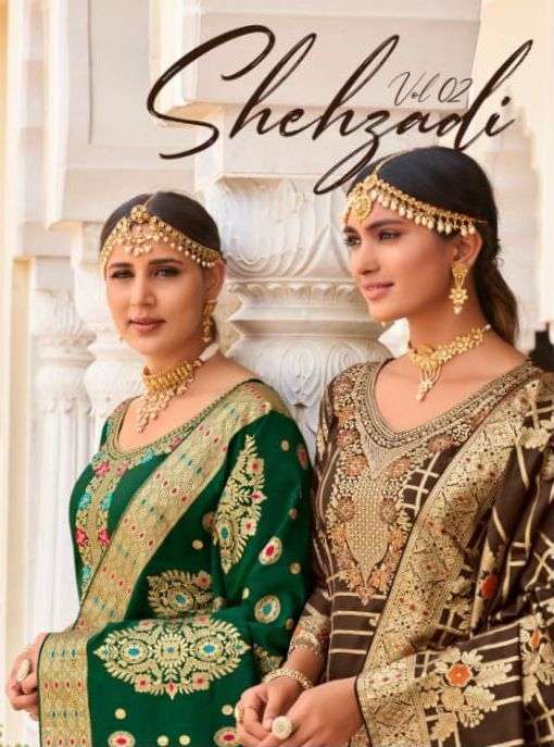 Amyra Shehzadi Vol 2 Silk Jacquard Designer Fancy Suits