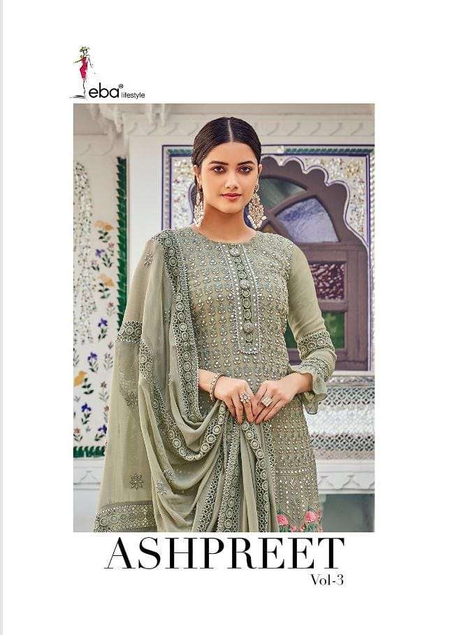 Ashpreet Vol 3 By Eba Lifestyle Georgette Work Fancy Suits