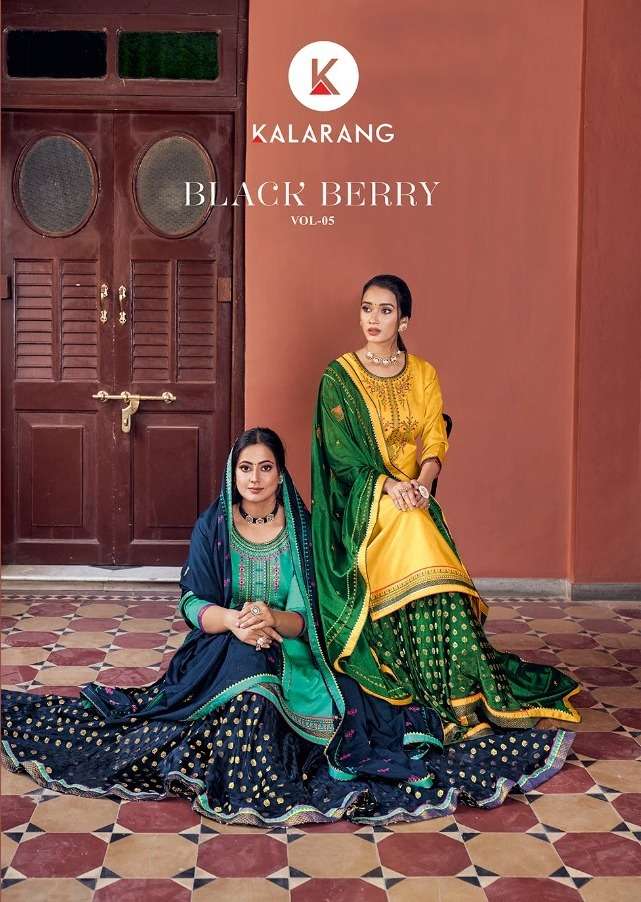 Black Berry Vol 5 By Kalarang Jam Silk Exclusive Suits Wholesaler