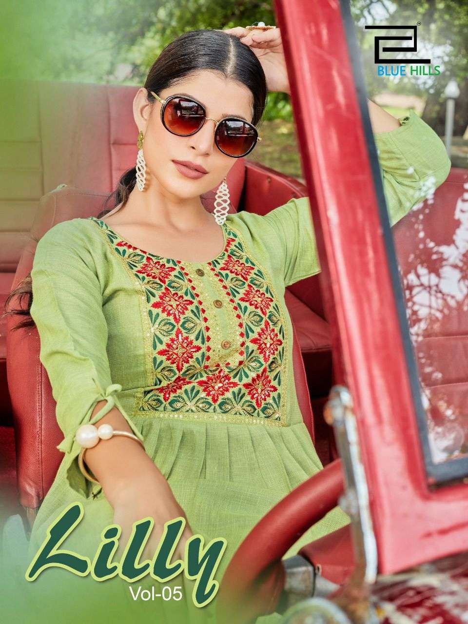 Blue Hills Lilly Vol 5 Rayon Stylish Fancy Kurti