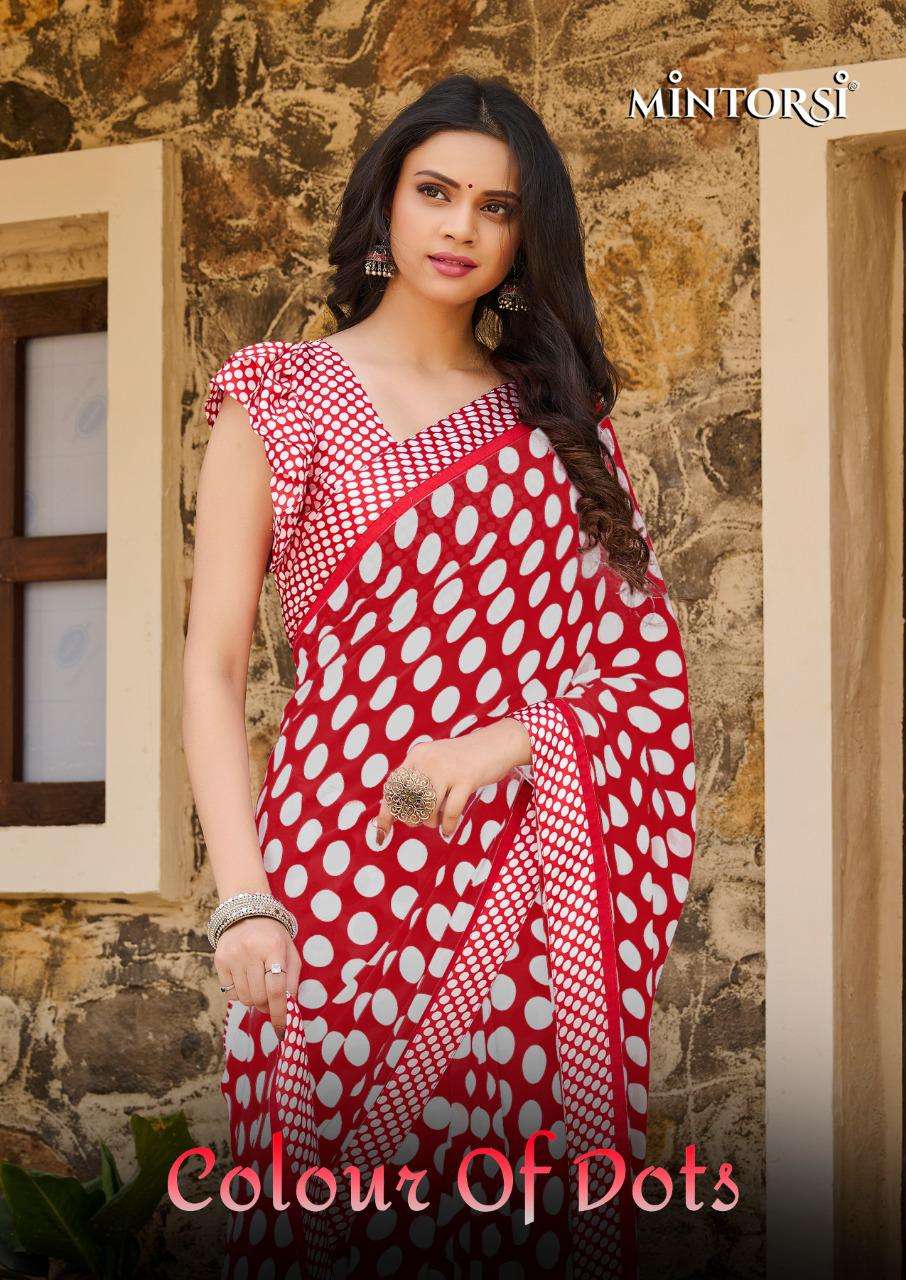 Colour Of Dots By Mintorsi Weightless Printed Saree