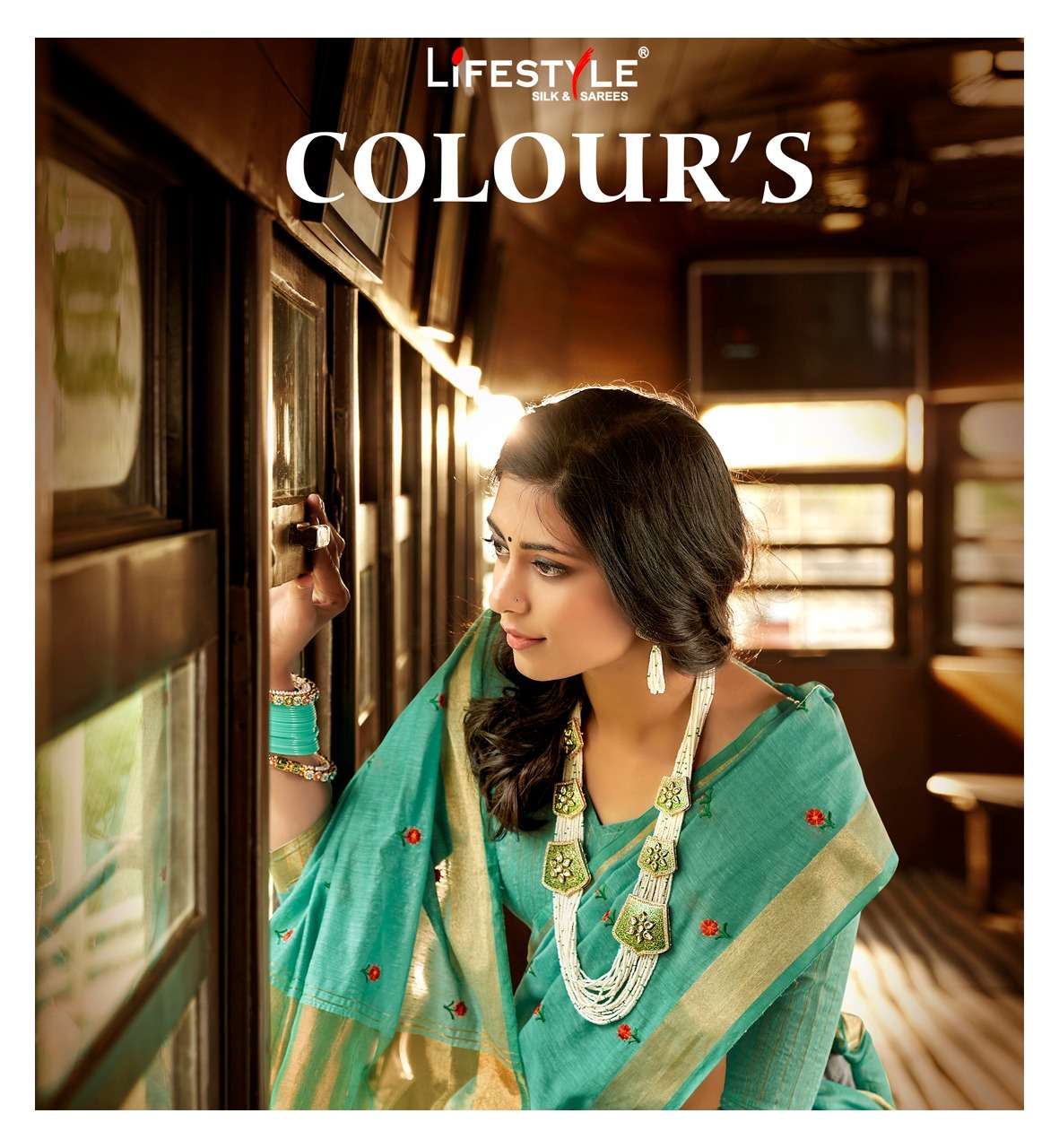 Colours By Lifestyle Cotton Linen Saree Supplier