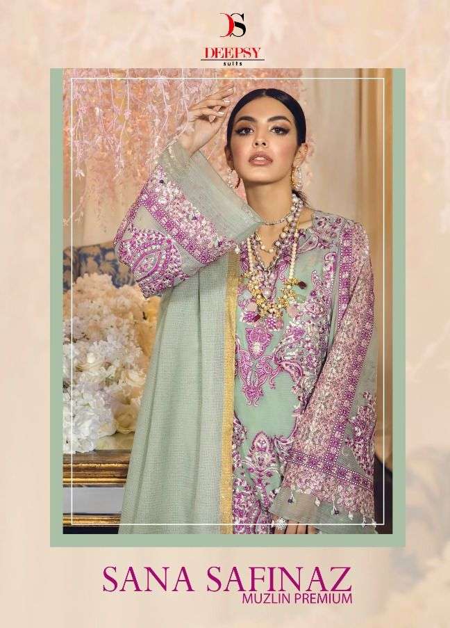 Deepsy Sana Safinaz Muzlin Premium Cotton Pakistani Suits