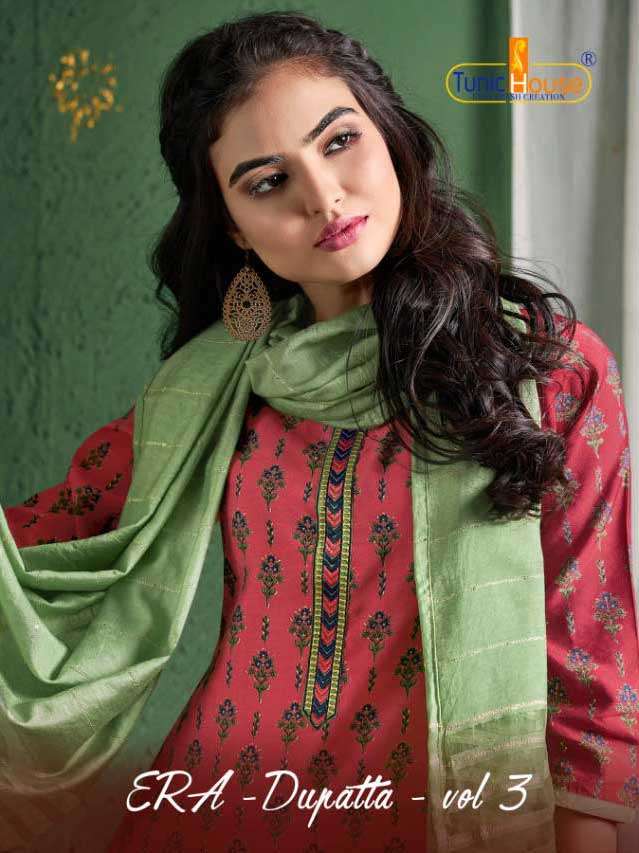 Era Vol-3 By Tunic House Muslin Silk Printed Readymade Suit Collection