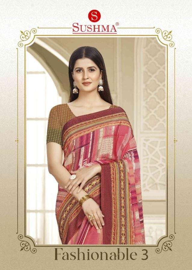 Fashionable Vol 3 By Sushma Crape Printed Sarees