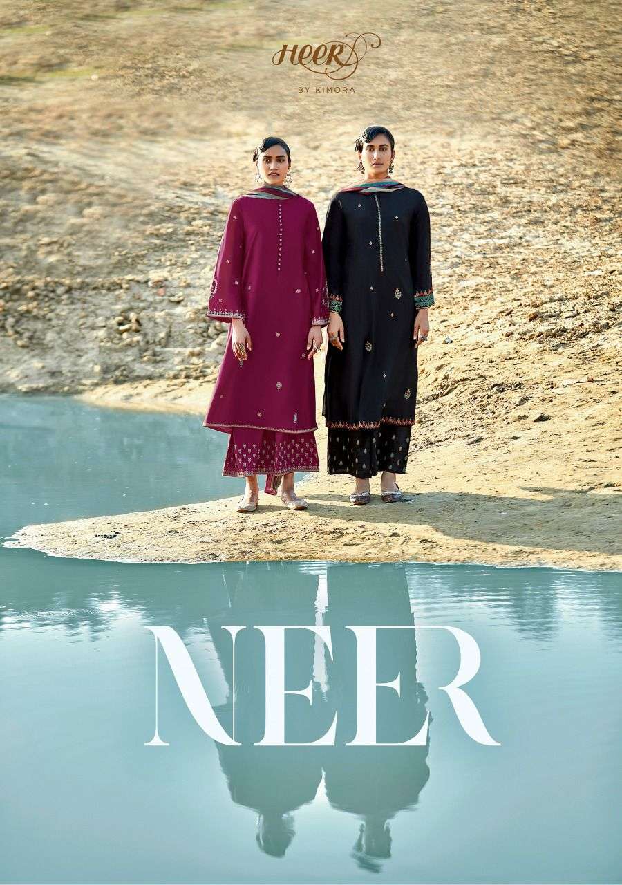 Heer 93 By Kimora Neer Cotton Silky Fancy Suits