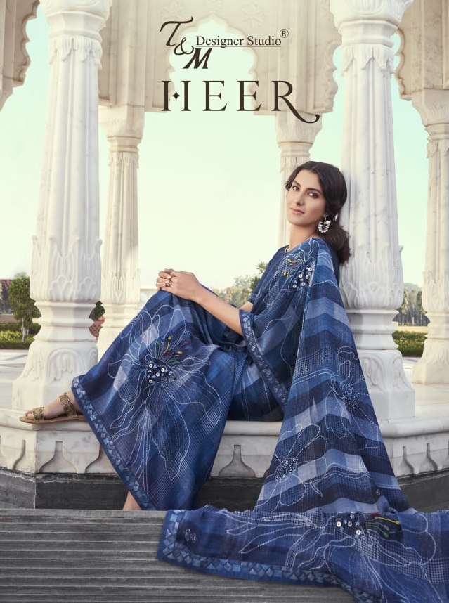 Heer By T & M Designer Wholesale Saree Exporter